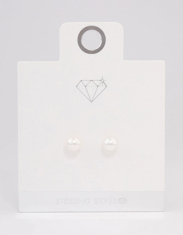Gold Plated Crater Stud Freshwater Pearl Earrings by Lovisa Online | THE  ICONIC | Australia